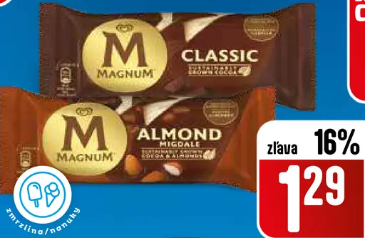 Magnum nanuk mandľový alebo classic