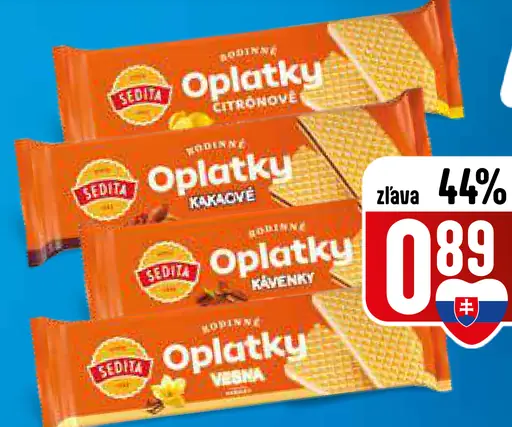 Sedita Rodinné oblátky rôzne druhy