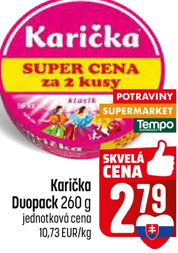 Karička Duopack tavený syr