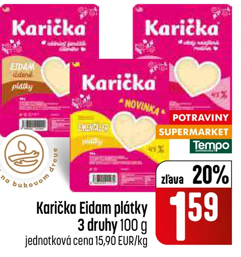 Karička Eidam plátky syr
