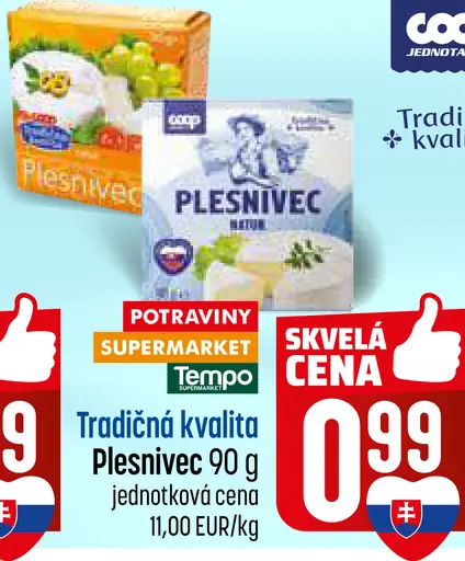 COOP Jednota Tradičná kvalita plesnivec