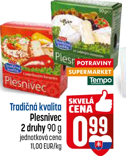 COOP Jednota Tradičná kvalita plesnivec syr