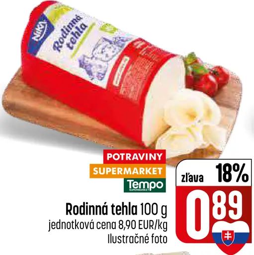 COOP Jednota Rodinná tehla syr