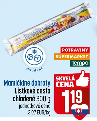 Mamičino dobroty Lístkové cesto chladené
