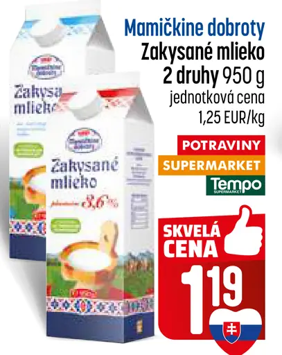 Mamičkine dobroty Zakysané mlieko