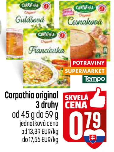 Carpathia Original instantná polievka