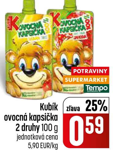 Kubík ovocná kapsička