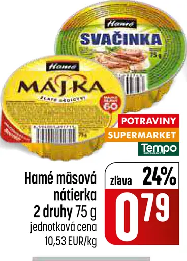 Hamé mäsová nátierka