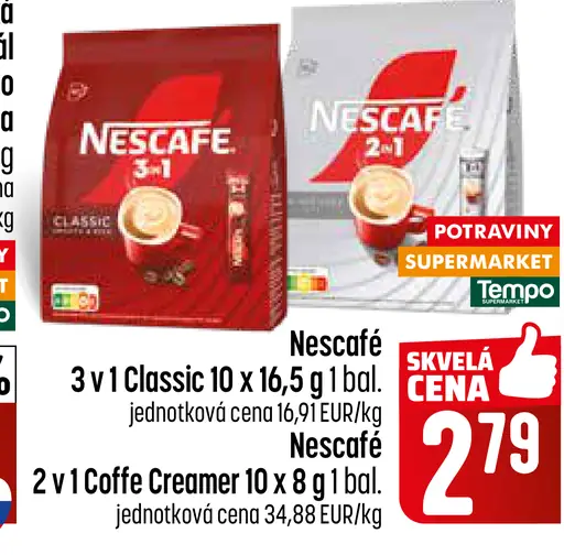 Nescafé 3 v 1 Classic instantná kávová zmes