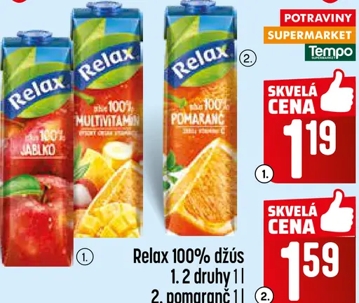 Relax 100% džús jablko