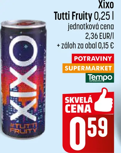 XIXO Tutti Fruity plechovka