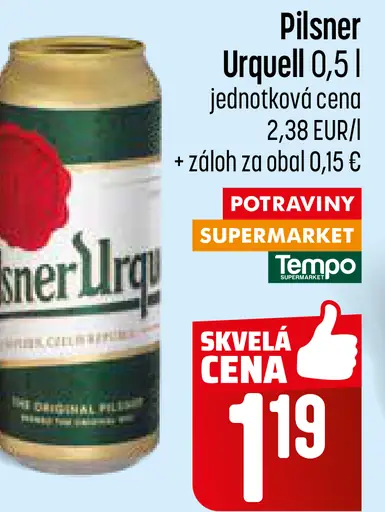Pilsner Urquell plechovka