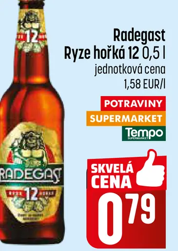 Radegast Ryze hořká 12 plechovka