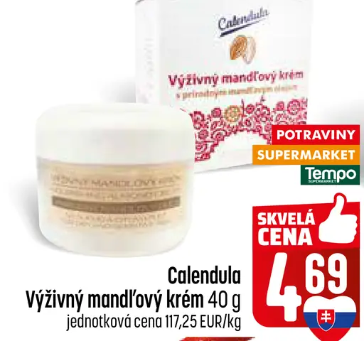 Calendula výživný mandľový krém