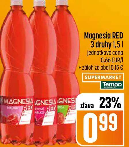 Magnesia Red ochutená minerálna voda