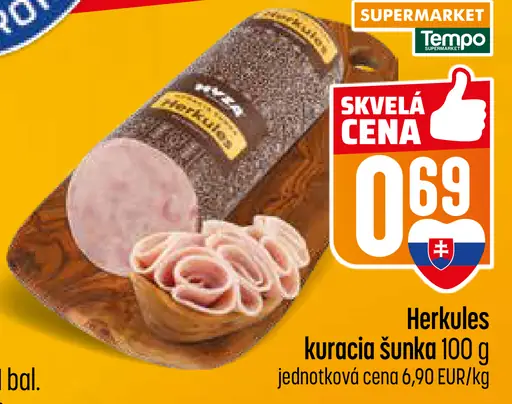 Herkules kuracia šunka
