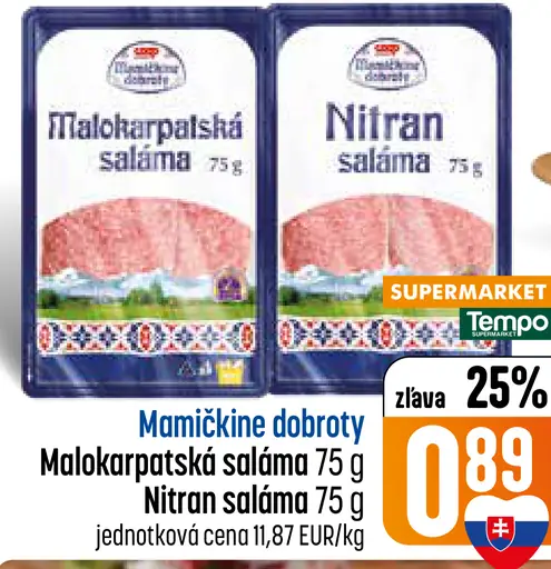 Mamičkine dobroty Malokarpatská saláma