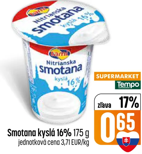 Nitrianska smotana kyslá 16%