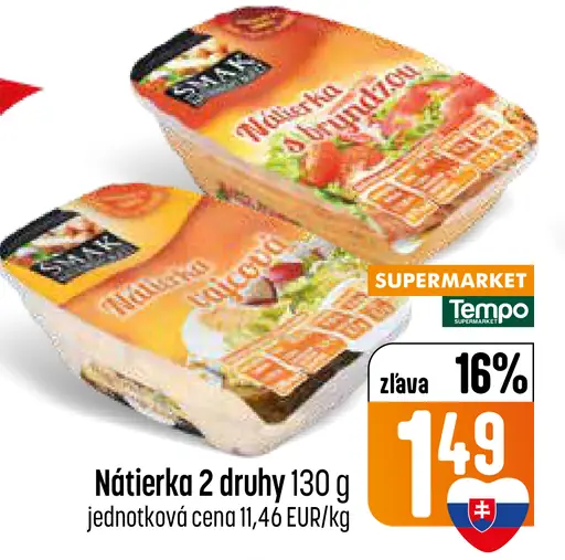 Nátierka 2 druhy syrová nátierka