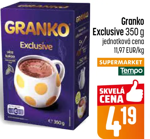 Granko Exclusive kakaový nápoj