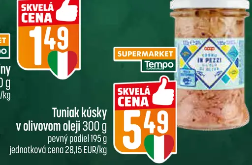 Tuniak kúsky v olivovom oleji