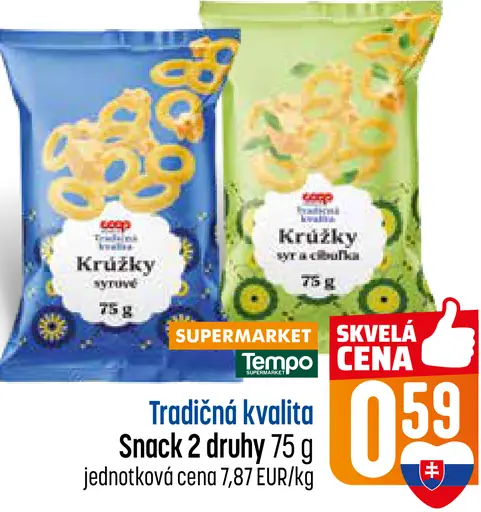 COOP Tradičná kvalita Snack krúžky