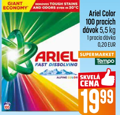 Ariel Color prací prášok 100 pracích dávok