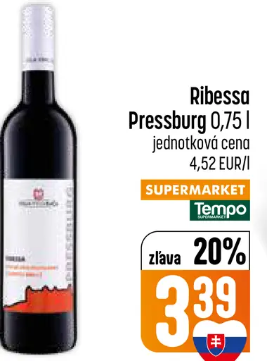 Ribessa Pressburg červené víno