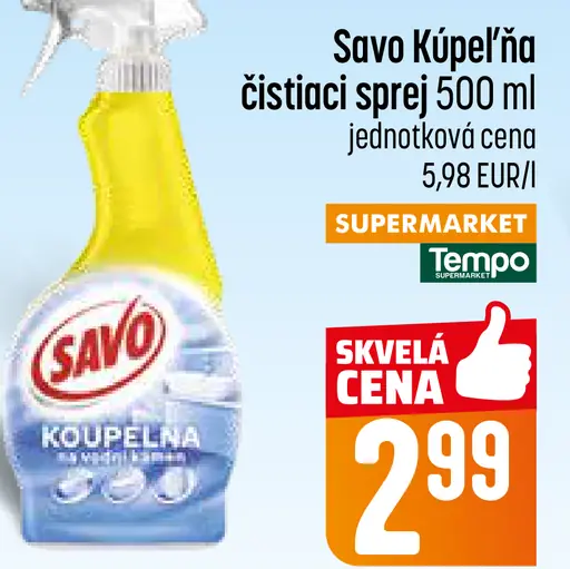 Savo Kúpeľňa čistiaci sprej