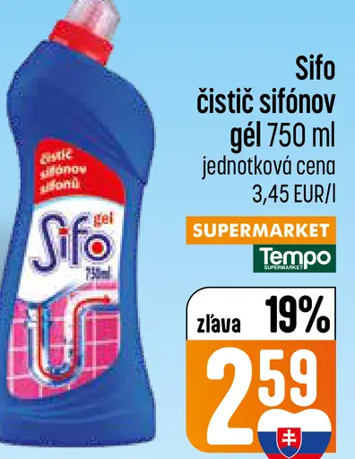 Sifo čistič sifónový gél