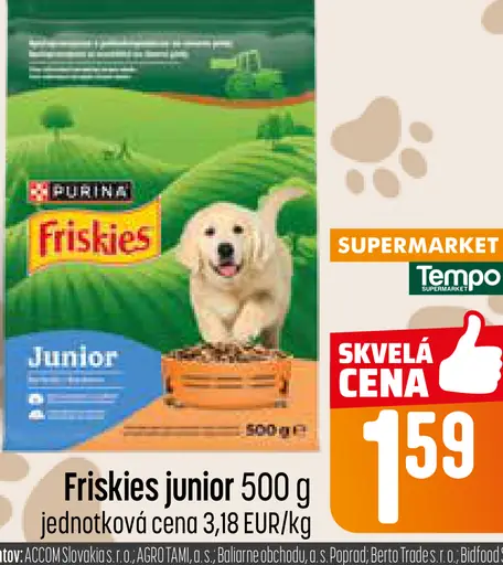 Purina Friskies Junior krmivo pre šteňatá