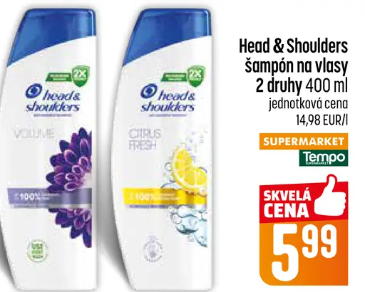 Head & Shoulders šampón na vlasy