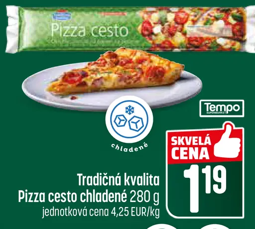 Tradičná kvalita Pizza cesto chladené