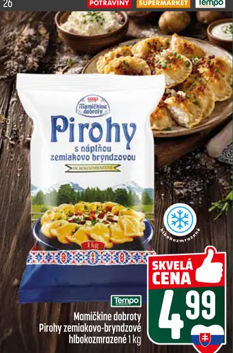 Mamičkine dobroty Pirohy zemiakovo bryndzové hlboko zmrazené