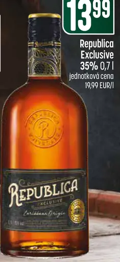 Republica Exclusive rum 35%