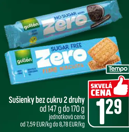 Gullon sušienky bez cukru
