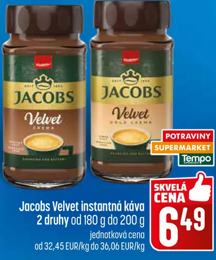 Jacobs Velvet instantná káva