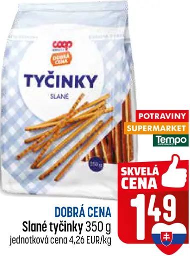 Coop Jednota slané tyčinky