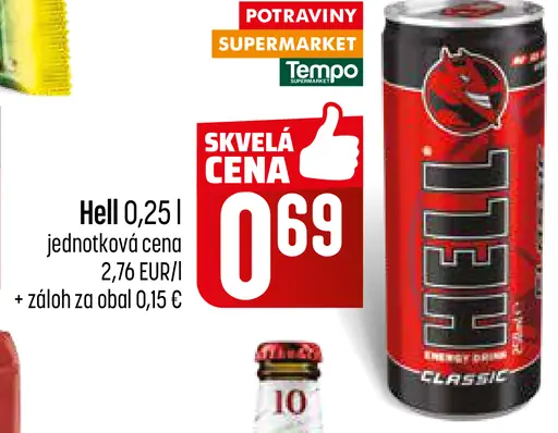 Hell energetický nápoj plechovka