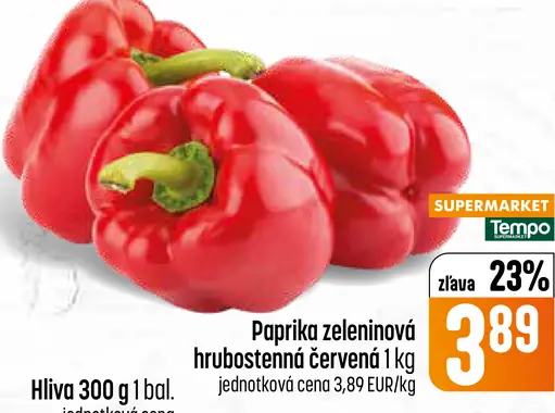 Paprika zeleninová červená