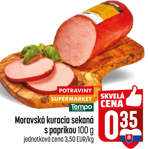 Moravská kuracia sekaná s paprikou
