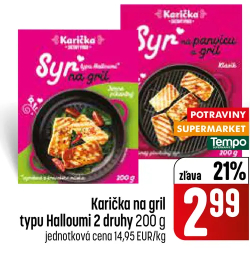 Karička syr na gril typ Halloumi