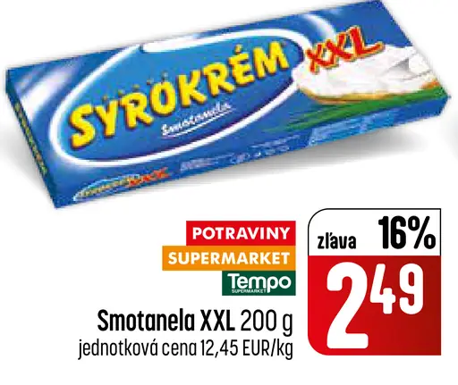 Sýrokrém XXL smotanový tavený syr