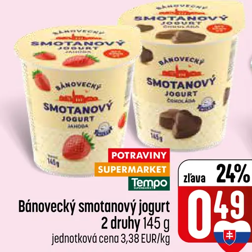 Bánovecký smotanový jogurt