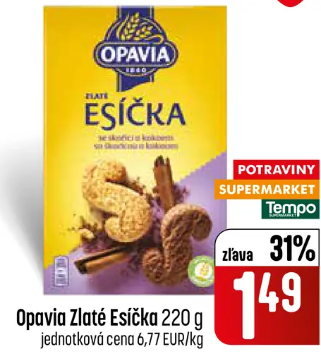 Opavia Zlaté Esíčka sušienky