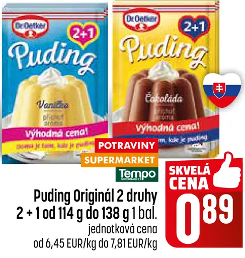 Dr. Oetker Puding vanilkový