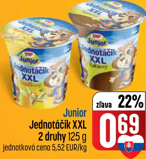 Junior Jednotáčik XXL tvarohový dezert