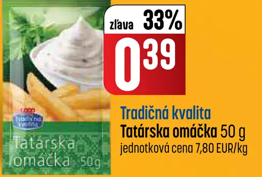 Tradičná kvalita Tatárska omáčka