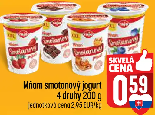 Miňon smotanový jogurt