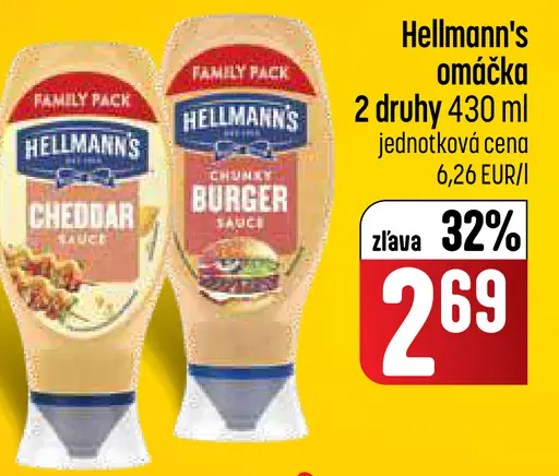Hellmann's omáčka Cheddar